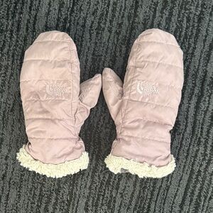 The North Face Lavender Quilted Mittens